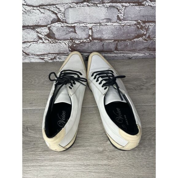 Le Voice White Patent Leather Yellow Pointed Toe Oxfords Dress Shoes Men 44EU/11 main image 5